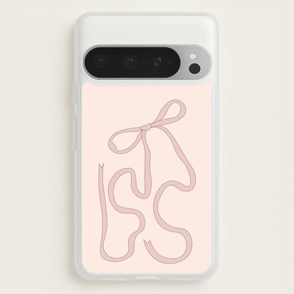Pink Ribbon  - Clean Girl Aesthetic Phone Case for Google Pixel 9 Pro XL