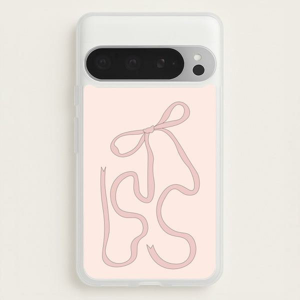 Pink Ribbon  - Clean Girl Aesthetic Phone Case for Google Pixel 9 Pro XL