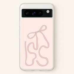 Pink Ribbon  - Clean Girl Aesthetic Phone Case for Google Pixel 8 Pro