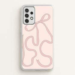 Pink Ribbon  - Clean Girl Aesthetic Phone Case for Galaxy A52 / A52s
