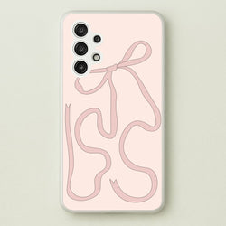 Pink Ribbon  - Clean Girl Aesthetic Phone Case for Galaxy A13