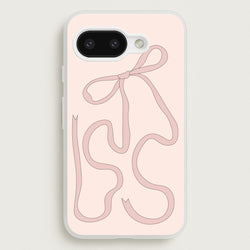 Pink Ribbon  - Clean Girl Aesthetic Phone Case for Google Pixel 9a