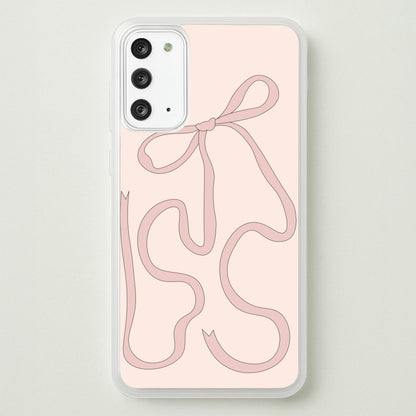 Pink Ribbon  - Clean Girl Aesthetic Phone Case for Galaxy Note 20
