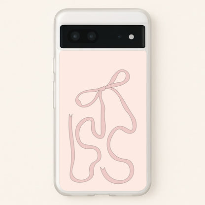 Pink Ribbon  - Clean Girl Aesthetic Phone Case for Google Pixel 7