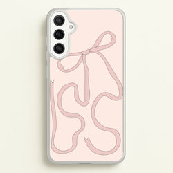 Pink Ribbon  - Clean Girl Aesthetic Phone Case for Galaxy A36