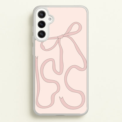 Pink Ribbon  - Clean Girl Aesthetic Phone Case for Galaxy A36
