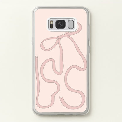Pink Ribbon  - Clean Girl Aesthetic Phone Case for Galaxy S8