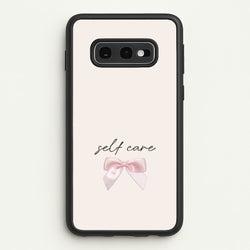 Self Care  - Clean Girl Aesthetic Phone Case for Galaxy S10e