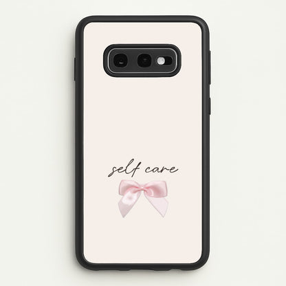 Self Care  - Clean Girl Aesthetic Phone Case for Galaxy S10e
