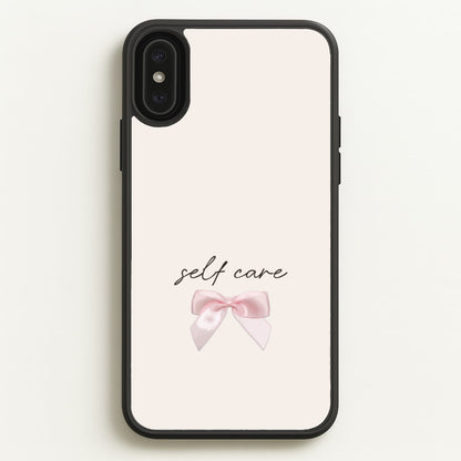 Self Care  - Clean Girl Aesthetic Phone Case for iPhone XS Max