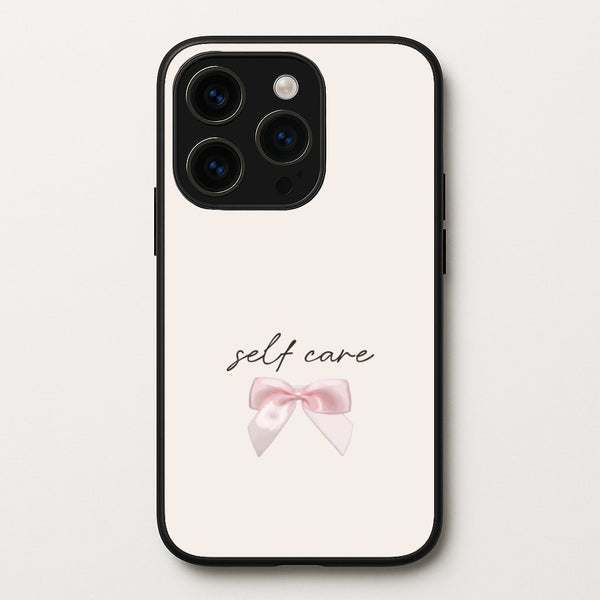 Self Care  - Clean Girl Aesthetic Phone Case for iPhone 15 Pro Max