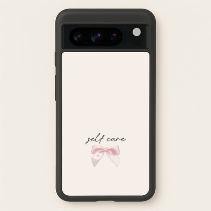 Self Care  - Clean Girl Aesthetic Phone Case for Google Pixel 8 Pro