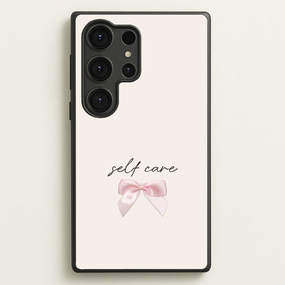 Self Care  - Clean Girl Aesthetic Phone Case for Galaxy S25 Ultra