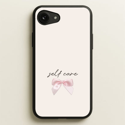 Self Care  - Clean Girl Aesthetic Phone Case for iPhone 16e