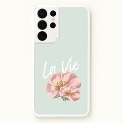 La Vie  - Clean Girl Aesthetic Phone Case for Galaxy S21 Ultra