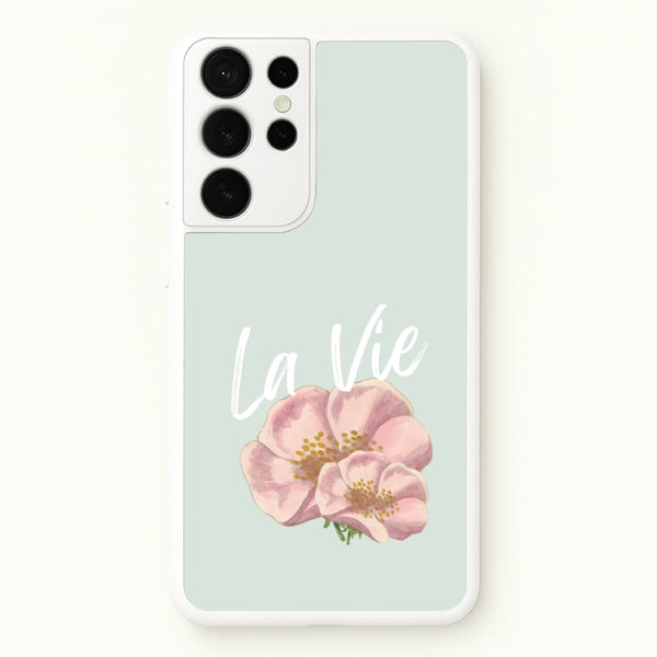 La Vie  - Clean Girl Aesthetic Phone Case for Galaxy S21 Ultra