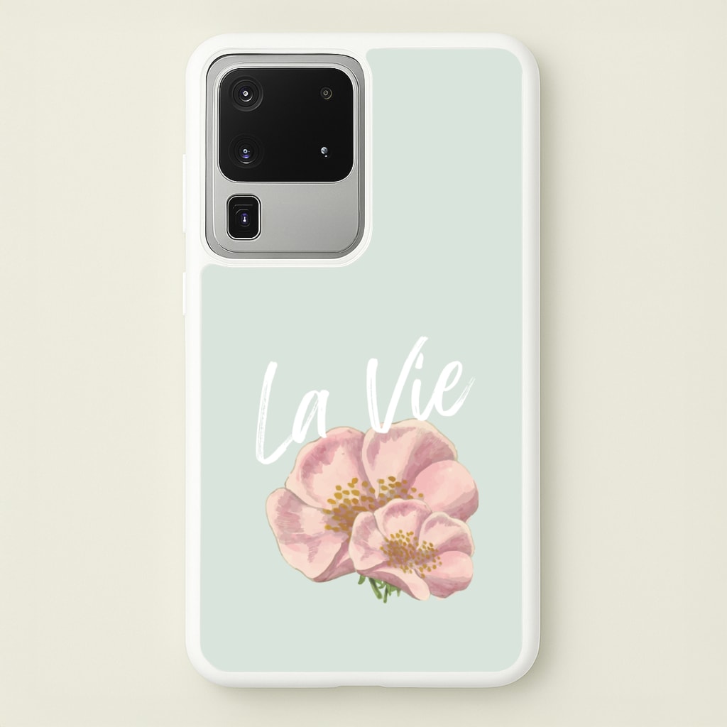 La Vie  - Clean Girl Aesthetic Phone Case for Galaxy S20 Ultra