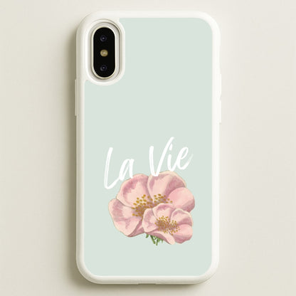 La Vie  - Clean Girl Aesthetic Phone Case for iPhone X / XS