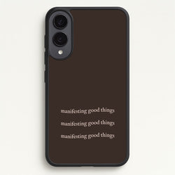 Manifesting Good Things  - Clean Girl Aesthetic Phone Case for Galaxy S25 Edge