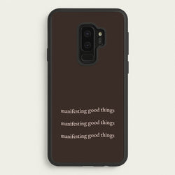 Manifesting Good Things  - Clean Girl Aesthetic Phone Case for Galaxy S9 Plus
