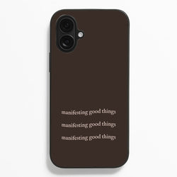 Manifesting Good Things  - Clean Girl Aesthetic Phone Case for iPhone 16 Plus