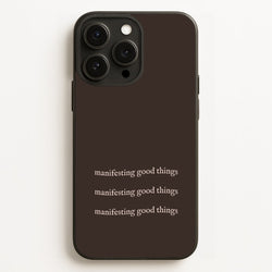 Manifesting Good Things  - Clean Girl Aesthetic Phone Case for iPhone 12 Pro Max