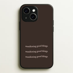 Manifesting Good Things  - Clean Girl Aesthetic Phone Case for iPhone 15 Plus