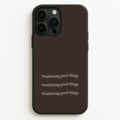 Manifesting Good Things  - Clean Girl Aesthetic Phone Case for iPhone 13 Pro Max