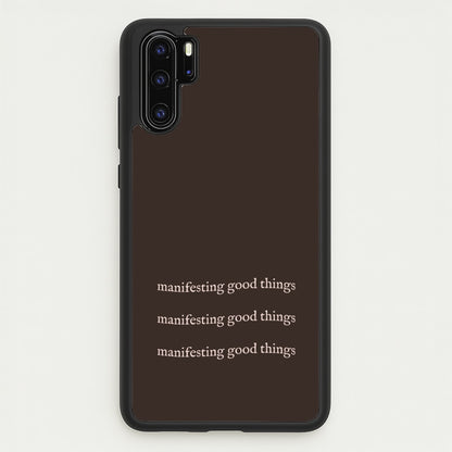 Manifesting Good Things  - Clean Girl Aesthetic Phone Case for Huawei P30 Pro