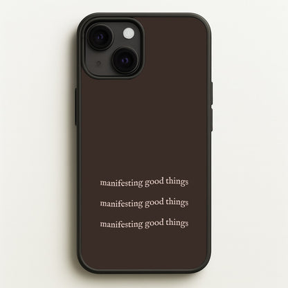 Manifesting Good Things  - Clean Girl Aesthetic Phone Case for iPhone 13