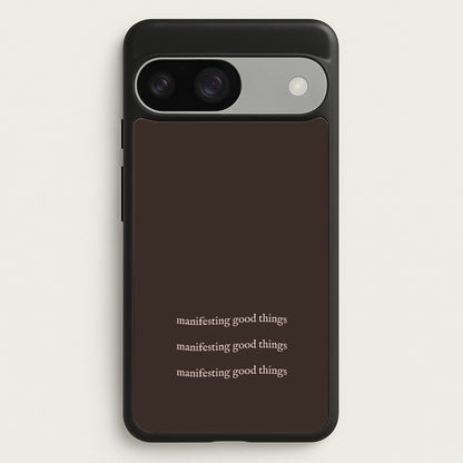 Manifesting Good Things  - Clean Girl Aesthetic Phone Case for Google Pixel 9 / 9 Pro