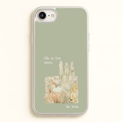 Life Is Too Short  - Clean Girl Aesthetic Phone Case for iPhone 6 Plus / 7 Plus / 8 Plus