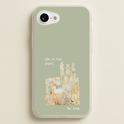 Life Is Too Short  - Clean Girl Aesthetic Phone Case for iPhone 16e