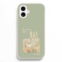 Life Is Too Short  - Clean Girl Aesthetic Phone Case for iPhone 16 Plus
