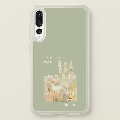 Life Is Too Short  - Clean Girl Aesthetic Phone Case for Huawei P20 Pro