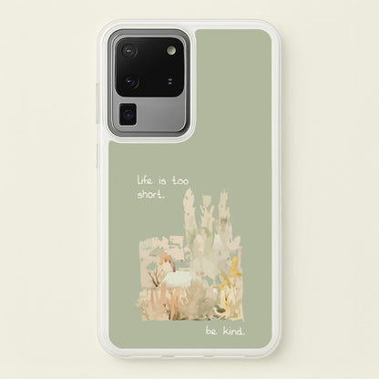 Life Is Too Short  - Clean Girl Aesthetic Phone Case for Galaxy S20 Ultra