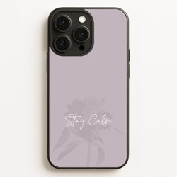 Mauve Stay Calm  - Clean Girl Aesthetic Phone Case for iPhone 16 Pro Max