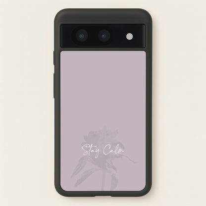 Mauve Stay Calm  - Clean Girl Aesthetic Phone Case for Google Pixel 8a