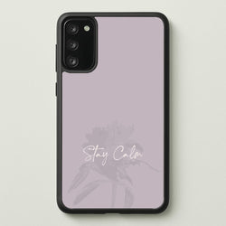 Mauve Stay Calm  - Clean Girl Aesthetic Phone Case for Galaxy S20FE