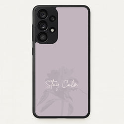 Mauve Stay Calm  - Clean Girl Aesthetic Phone Case for Galaxy A33
