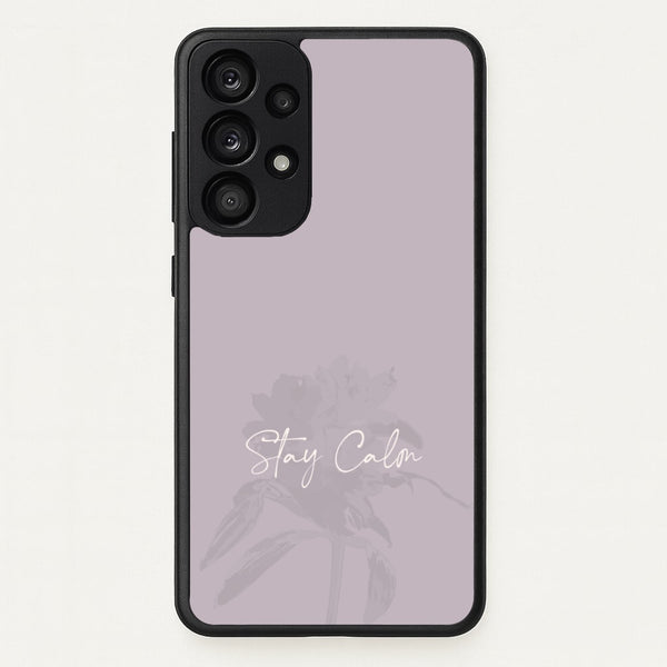 Mauve Stay Calm  - Clean Girl Aesthetic Phone Case for Galaxy A33
