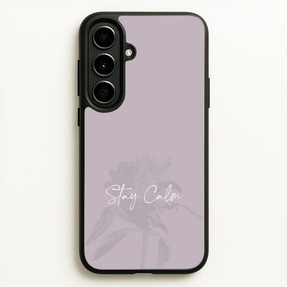 Mauve Stay Calm  - Clean Girl Aesthetic Phone Case for Galaxy A56