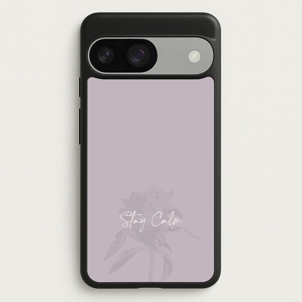 Mauve Stay Calm  - Clean Girl Aesthetic Phone Case for Google Pixel 9 / 9 Pro