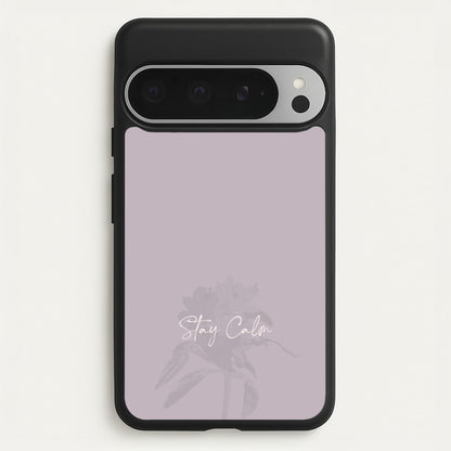 Mauve Stay Calm  - Clean Girl Aesthetic Phone Case for Google Pixel 9 Pro XL