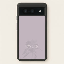 Mauve Stay Calm  - Clean Girl Aesthetic Phone Case for Google Pixel 8