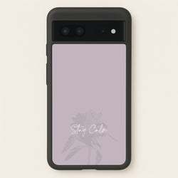 Mauve Stay Calm  - Clean Girl Aesthetic Phone Case for Google Pixel 7