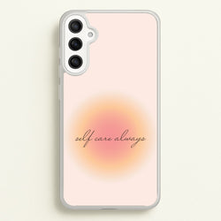 Self Care Always  - Clean Girl Aesthetic Phone Case for Galaxy A34
