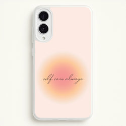 Self Care Always  - Clean Girl Aesthetic Phone Case for Galaxy S25 Edge