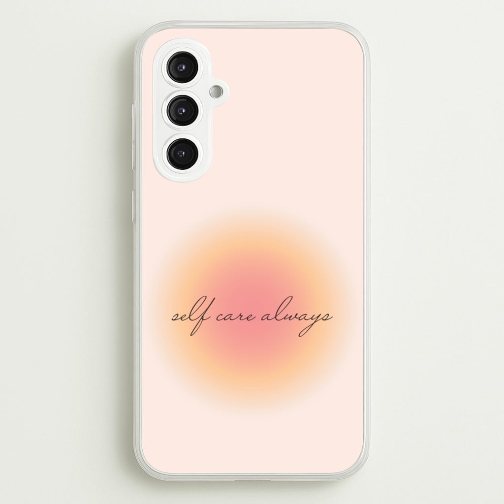Self Care Always  - Clean Girl Aesthetic Phone Case for Galaxy S23FE