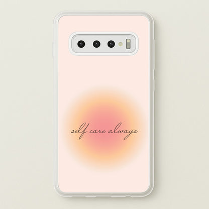 Self Care Always  - Clean Girl Aesthetic Phone Case for Galaxy S10
